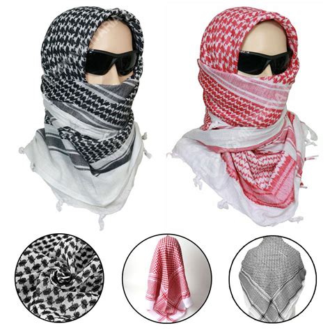 Cheap Plaid Shawl Palestine Bandana Muslim Shemagh Scarf Arab Kafiya