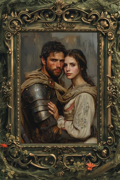 King Arthur & Guinevere Art Print, Medieval Romance, Arthurian Legend ...