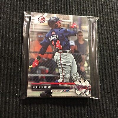 10 2017 BOWMAN DRAFT BD 160 KEVIN MAITAN PROSPECT LOT ATLANTA BRAVES