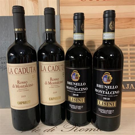 2019 X2 Caparzo La Caduta Rosso Di Montalcino 2018 X2 Lisini