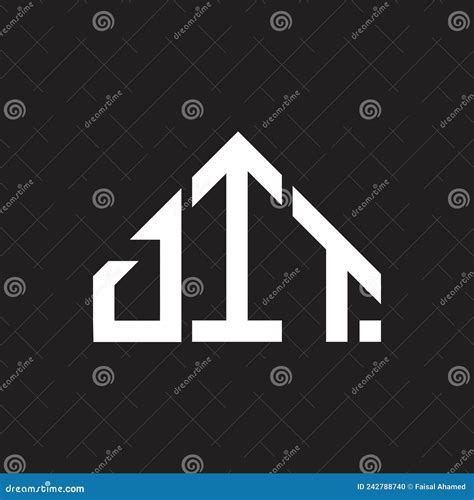 Dit Letter Logo Design On Black Background Dit Creative Initials