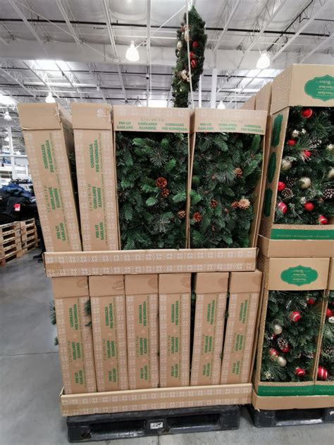 Costco 1900345 9 Pre Lit LED Natural Greenery Garland All CostcoChaser