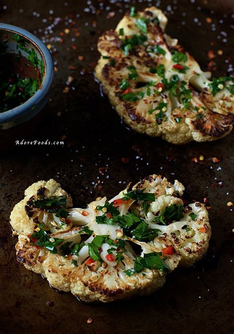 Roasted Cauliflower Steak Recipe Adore Foods