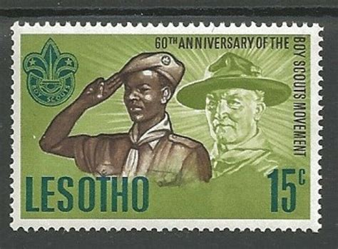 1967 Lesotho Boy Scouts 60th Anniversary Africa Lesotho Stamp