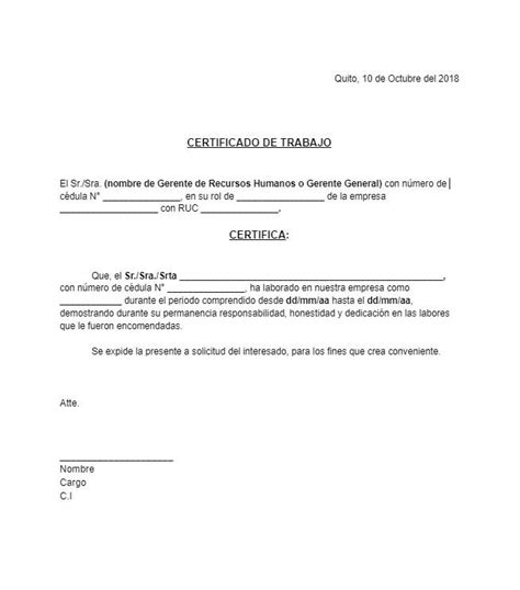 Certificado De Trabajo Modelo Porn Sex Picture