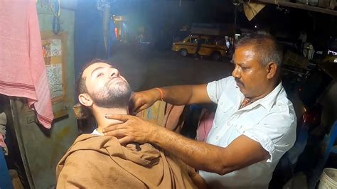 0 37 Indian Street Barber Shave And Head Massage 🇮🇳 Youtube