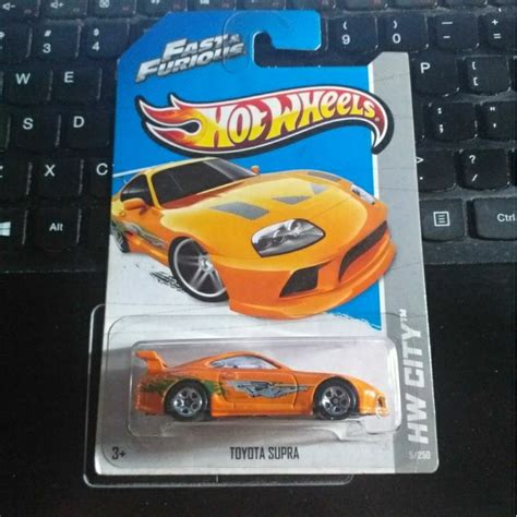 Jual HOT WHEELS FAST FURIOUS TOYOTA SUPRA ORANYE REGULER Shopee Indonesia