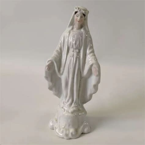 Statuette Vierge Marie En Porcelaine Xix Me Eur Picclick Fr