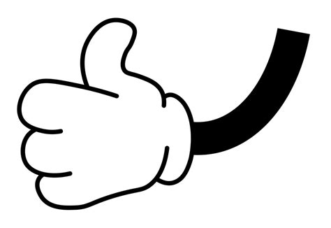 Thumbs Up Cartoon Vector Art, Icons, and Graphics for Free Download