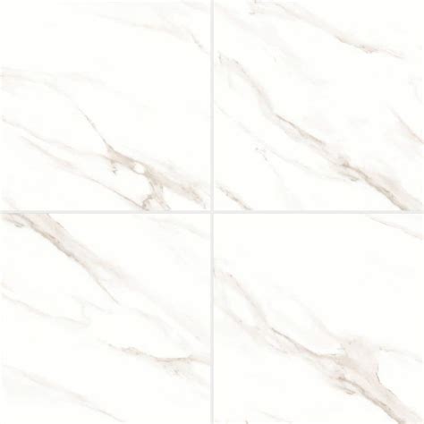 Bedrosians Shandar Square 24 In X 24 In Polished Statuario Super