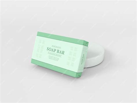 Premium Psd Soap Bar Paper Box Packaging Mockup