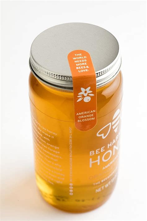 Bee Harmony Orange Blossom Honey 12oz Pure American Raw Honey