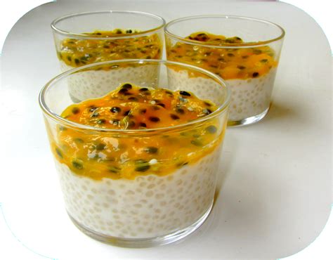 Recette Tapioca Au Lait De Coco Et Fruit De La Passion Sur La