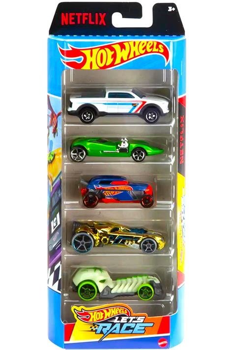 HOT WHEELS li Netflix Let s Race Özel Yeni Seri Set Beşli Mattel Hotwheels Lets Oyuncak