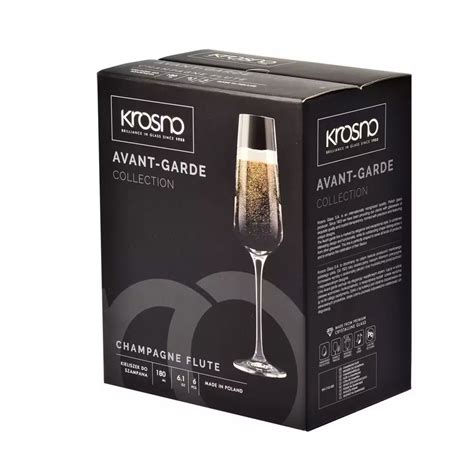 Piece Champagne Glass Set Made Of Crystalline Glass Ml Avant