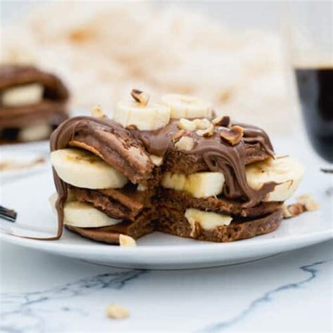 Banana Nutella Pancakes | Golden Truffle