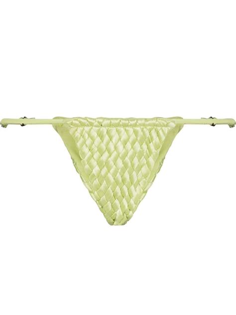 Buy ISA BOULDER Weavestring Bikini Bottoms Green At 49 Off