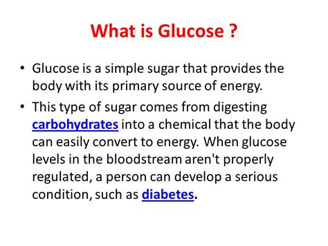 Glucose Definition