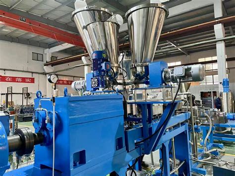 Twin Screw Extruder CaCO3 Filler Masterbatch Production Line Plastic