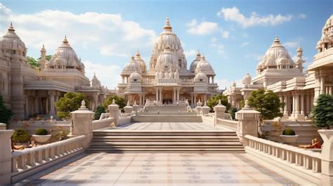 Premium Ai Image Shri Laxmi Narayan Temple Birla Mandir Full View In