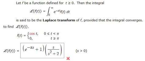 Solved Let F Be A Function Defined For T 0 Then The