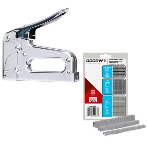 Shop Arrow T50 Heavy Duty Manual Staple Gun with Assorted Staples at ...