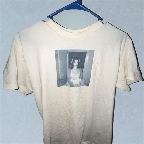 Lana Del Rey Tour Merch 2023 - Cream Natural Photo Tee - Depop