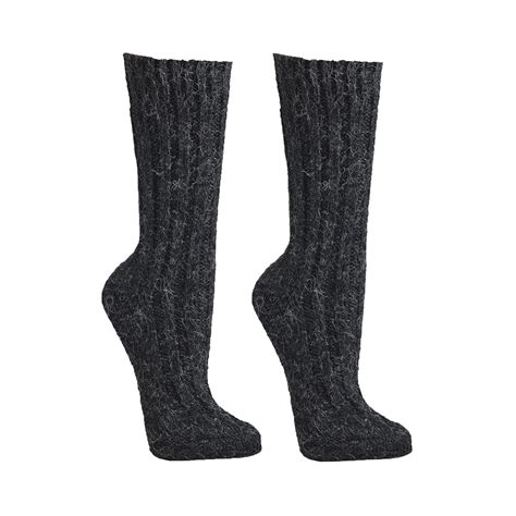 2 Pairs Alpaca Wool Socks For Men And Women Ch 520 Uk Clothing