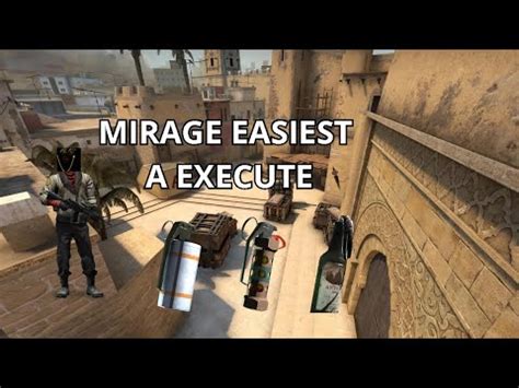 EASIEST MIRAGE A SITE EXECUTE CSGO YouTube