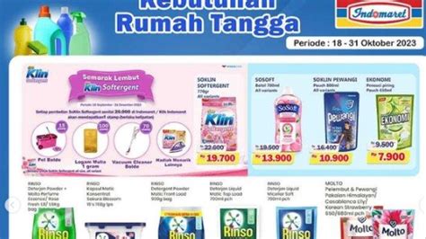 Katalog Promo Kjsm Indomaret Oktober Rinso Molto Sunlight