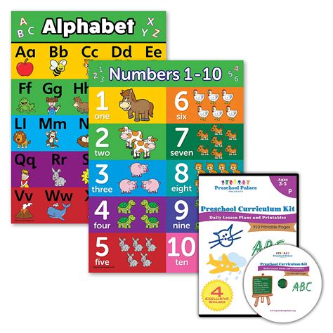 Buy 3 Pack Preschool Curriculum Kit On Cd And Abc Alphabet And Numbers 1