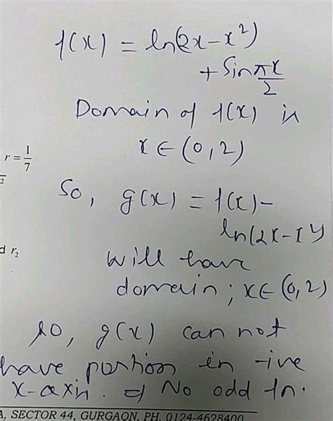 35 Let F X Ln Left 2 X X { 2 } Right Sin Frac { Pi X