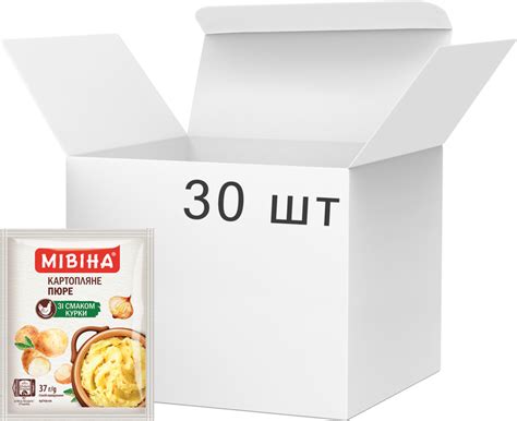 Упаковка картофельного пюре Мивина со вкусом курицы 37 г х 30 шт ...