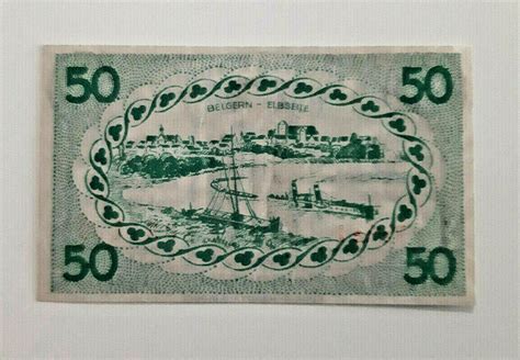 Belgern Notgeld Pfennig Emergency Money Germany Banknote