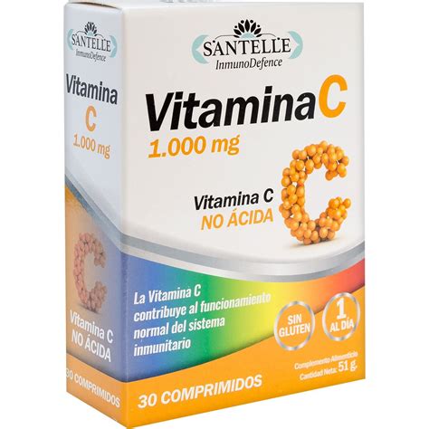 Comprar Santelle Vitamina C Mg No Cida Sin Gluten Caja