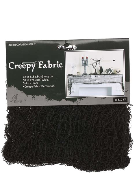 Black Creepy Gauze Decorative Halloween Cloth