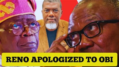 Reno Omokiri Apologised To Peter Obi As He Blast Jagaban And Atiku