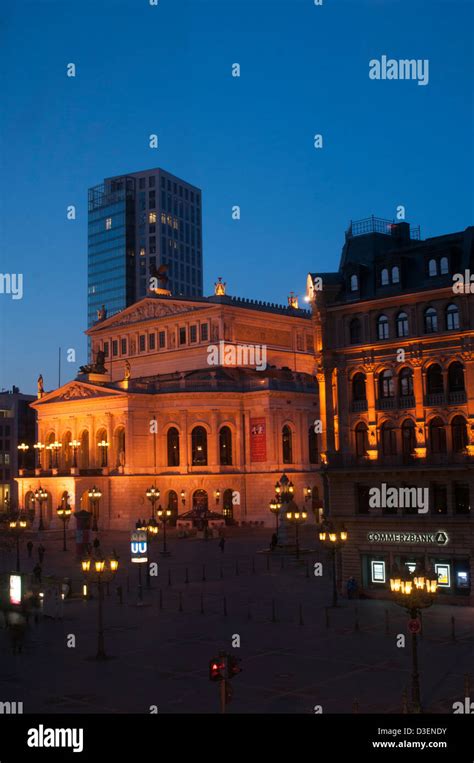 Alte Oper Vorplatz Frankfurt Am Main Germany Opera House