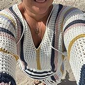 Wander Agio Beach Tops Sexy Perspective Cover Dresses Bikini Cover Ups Net Lake Blue At Amazon