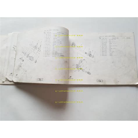 Yamaha YZ 250 J (5X5) 1982 catalogo ricambi ORIGINALE INGLESE spare ...