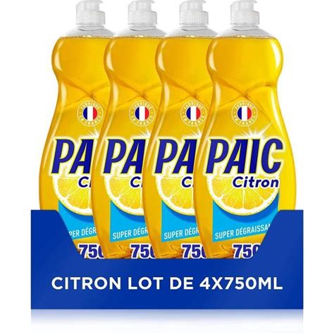 PAIC Liquide Vaisselle Paic Citron Super Degraissant Nettoie