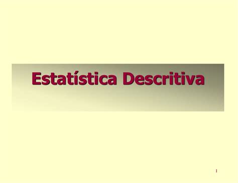 Estat Stica Descritiva Ppt Carregar