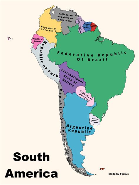 All 96 Images Map Of South American Countries With Names Stunning 112023 Explore The Continent