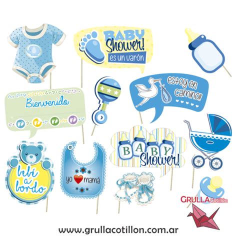 PROPS BABY SHOWER CELESTE Comprar En Grulla Mayorista