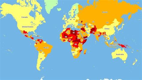 Travel Risk Map 2019 Peta Negara Paling Aman Hingga Paling Bahaya