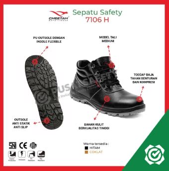 Jual Sepatu Safety Cheetah H Pusat Safety