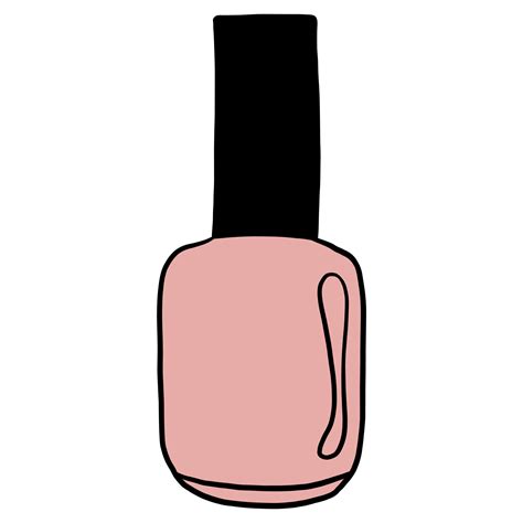Nude Nail Polish Bottle Png