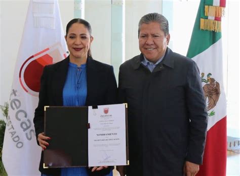 Nombran nueva secretaria de Educación NTR Zacatecas