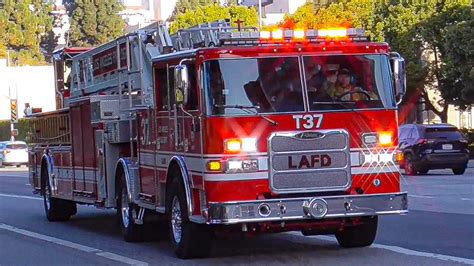 LAFD Light Force 37 Responding YouTube