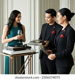 Clean Shaved Asian Brunette Handsome Hotel AI Generated Image